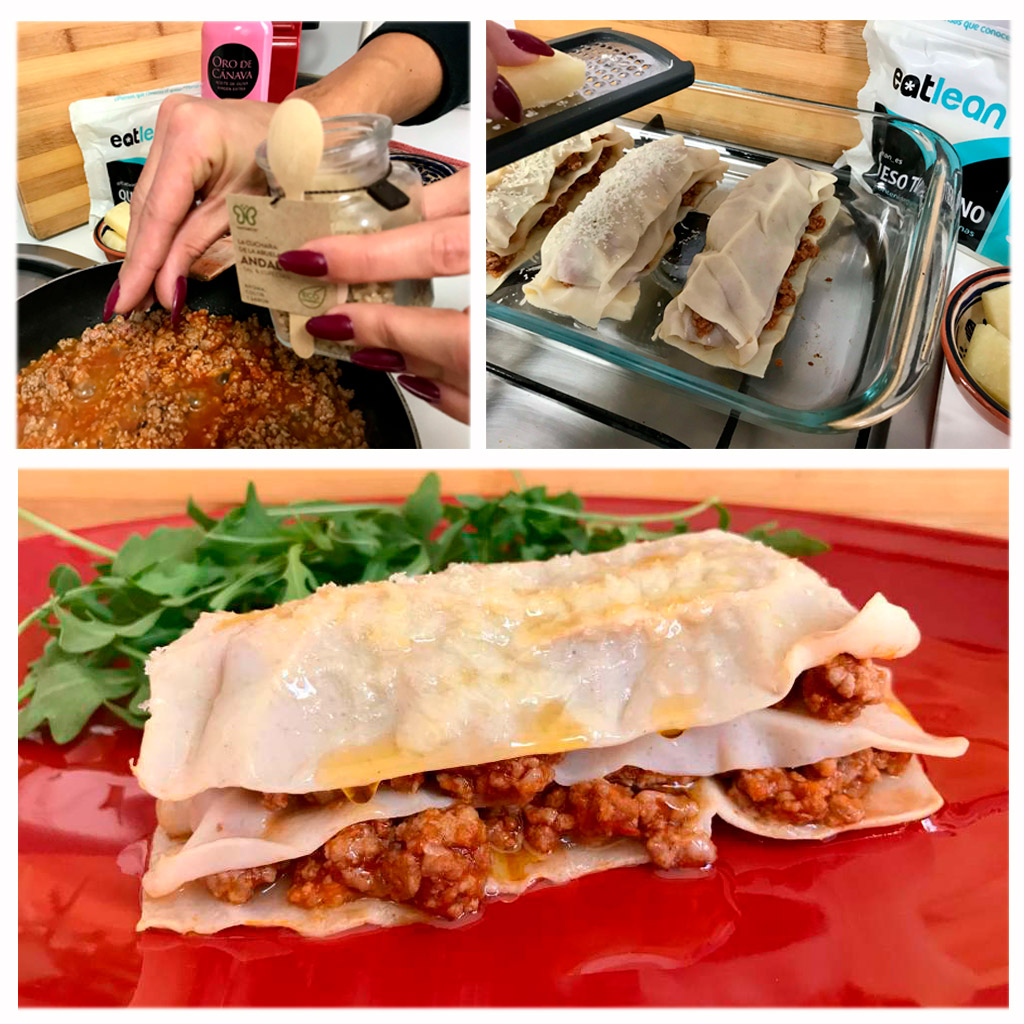 Lasaña de ternera con Slim pasta.